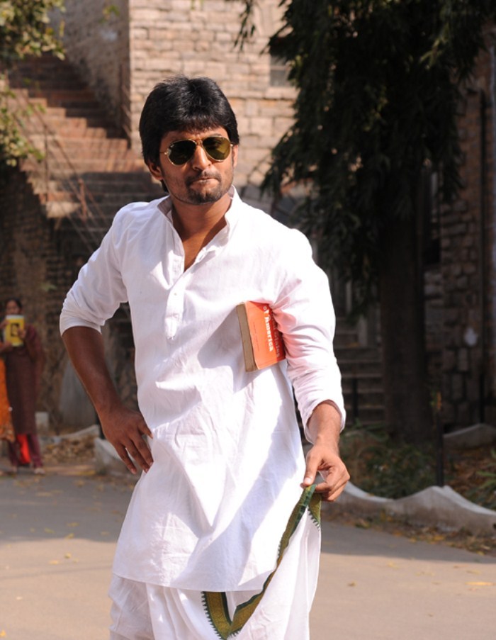 Telugu Actor Nani Stylish Photos Stills in Pilla Zamindar Movie. 