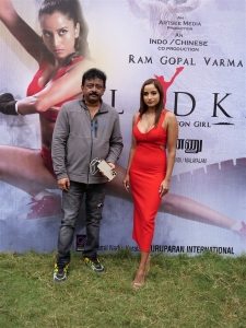 Ram Gopal Varma, Pooja Bhalekar @ Ponnu Movie Press Meet Stills