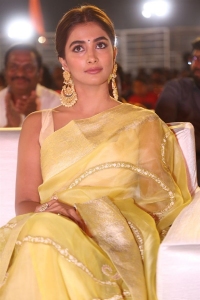 Acharya Movie Actress Pooja Hegde Cute Silk Saree Pics