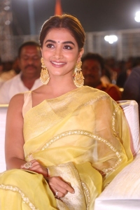 Acharya Movie Actress Pooja Hegde Silk Saree Pics