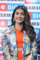 Actress Pooja Hegde Cute Smile Pics @ Samsung S20 Launch