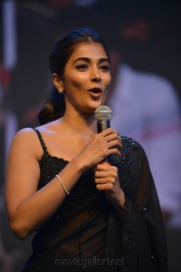 Most Eligible Bachelor Pooja Hegde Black Saree Pics