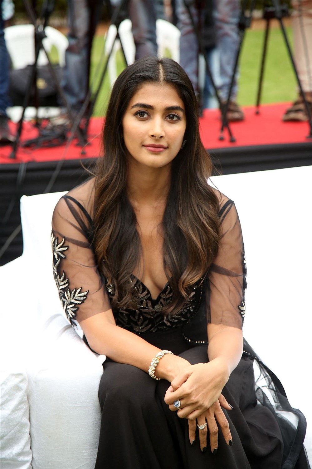 Actress Pooja Hegde Photos @ Valmiki Movie Press Meet | New Movie Posters