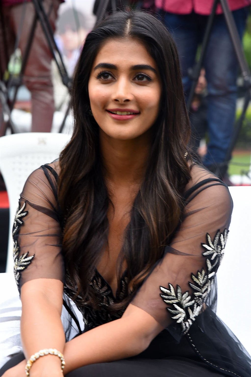 Actress Pooja Hegde Photos Valmiki Movie Press Meet