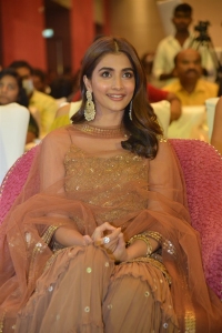 Actress Pooja Hegde Stills @ Varudu Kavalenu Sangeeth Event