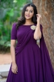 Bangaru Bullodu Heroine Pooja Jhaveri Violet Dress Images