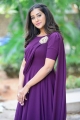 Bangaru Bullodu Heroine Pooja Jhaveri Images in Violet Dress
