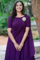 Bangaru Bullodu Movie Actress Pooja Jhaveri Images in Violet Dress