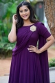 Bangaru Bullodu Heroine Pooja Jhaveri Violet Dress Images