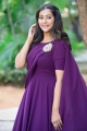 Bangaru Bullodu Movie Actress Pooja Jhaveri  Violet Dress Images