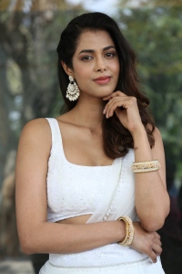 Actress Pooja Kiran in White Dress Stills @ Narayana & Co Teaser Launch