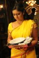 Actress Poonam Bajwa Yellow Saree Photos in Aranmanai 2 Movie