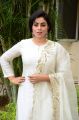 Suvarna Sundari Actress Poorna Latest Stills in White Churidar Dress