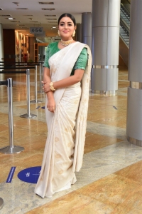 Actress Poorna Saree Images @ Thalaivi Pre Release Event