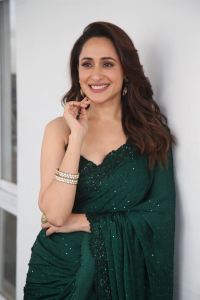 Actress Pragya Jaiswal Saree Pics @ Daaku Maharaj Interview