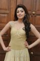 Telugu Actress Praneetha Stills in Long Golden Dress