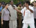 Charmi, Raghu Babu in Prathighatana Telugu Movie Stills