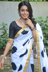 Actress Pritha Sengupta Saree Photos @ Auto Rajani Movie Launch