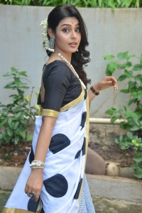 Actress Pritha Sengupta Saree Photos @ Auto Rajani Movie Launch