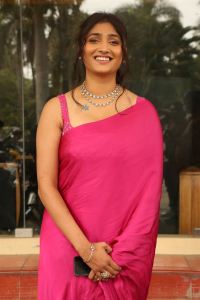 Priya Vadlamani Saree Pics @ Brahma Anandam Teaser Launch