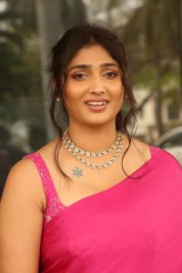 Priya Vadlamani Saree Pics @ Brahma Anandam Teaser Launch