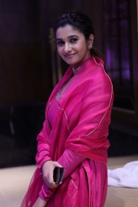 Actress Priya Bhavani Shankar in Dark Pink Churidar Photos