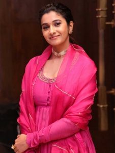 Actress Priya Bhavani Shankar in Dark Pink Salwar Kameez Photos