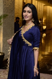 Ishq Actress Priya Prakash Varrier Blue Dress Images