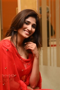 Mukhachitram Heroine Priya Vadlamani Red Churidar Dress Pics