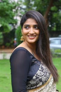 Actress Priya Vadlamani Saree Photos @ Veeranjaneyulu Viharayatra Trailer Launch