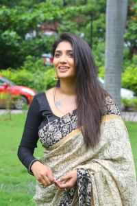 Actress Priya Vadlamani Saree Photos @ Veeranjaneyulu Viharayatra Trailer Launch