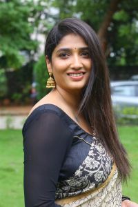 Actress Priya Vadlamani Saree Photos @ Veeranjaneyulu Viharayatra Trailer Launch