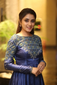 Varun Doctor Movie Heroine Priyanka Arul Mohan Blue Dress Photos