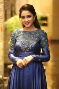 Varun Doctor Actress Priyanka Arul Mohan Blue Dress Photos