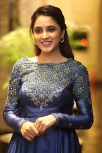 Doctor Movie Actress Priyanka Arul Mohan Blue Dress Photos