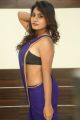 Actress Priyanka Augustin Hot Stills  in Sleeveless Jacket Blue Saree