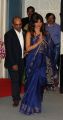 Actress Priyanka Chopra in Blue Saree Hot Photos