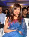 Priyanka Chopra Hot in Dark Moderate Blue Saree Images
