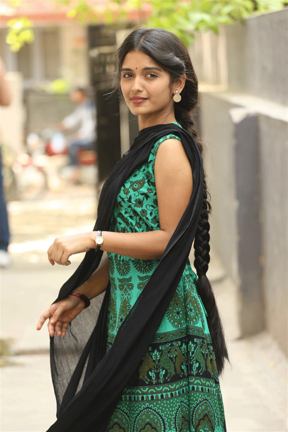 Actress Priyanka Jain Photos in Churidar Dress.
