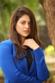 Thimmarusu Movie Heroine Priyanka Jawalkar Blue Dress Stills
