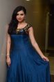 Tamil Actress Priyanka Ramana Stills in Blue Long Dress