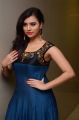 Actress Priyanka Ramana in Blue Long Dress Stills