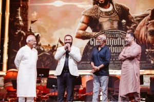 Mani Ratnam, Subaskaran Allirajah, Rajinikanth, Kamal Hassan @ Ponniyin Selvan Audio Launch Stills