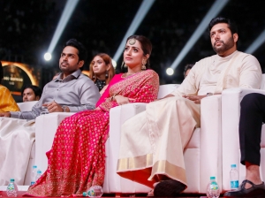 Karthi, Trisha, Jayam Ravi @ Ponniyin Selvan Audio Launch Stills