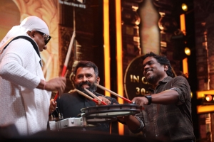 Drums Sivamani, Santhosh Narayanan, Yuvan Shankar Raja @ Ponniyin Selvan Audio Launch Stills