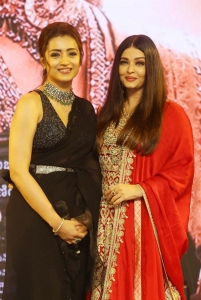 Actress Trisha, Aishwarya Rai @ PS1 Pre Release Event Hyderabad Photos