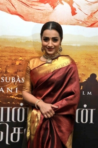 Actress Trisha @ Ponniyin Selvan (PS1) Teaser Launch Stills