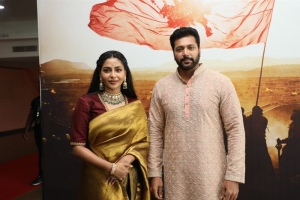 Aishwarya Lekshmi, Jayam Ravi @ Ponniyin Selvan (PS1) Teaser Launch Stills