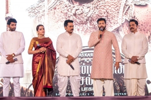 Vikram Prabhu, Trisha, Karthi, Jayam Ravi, Sarathkumar @ Ponniyin Selvan (PS1) Teaser Launch Stills