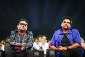 AR Rahman, Karthi @ Ponniyin Selvan 2 Anthem Launch Anna University Stills